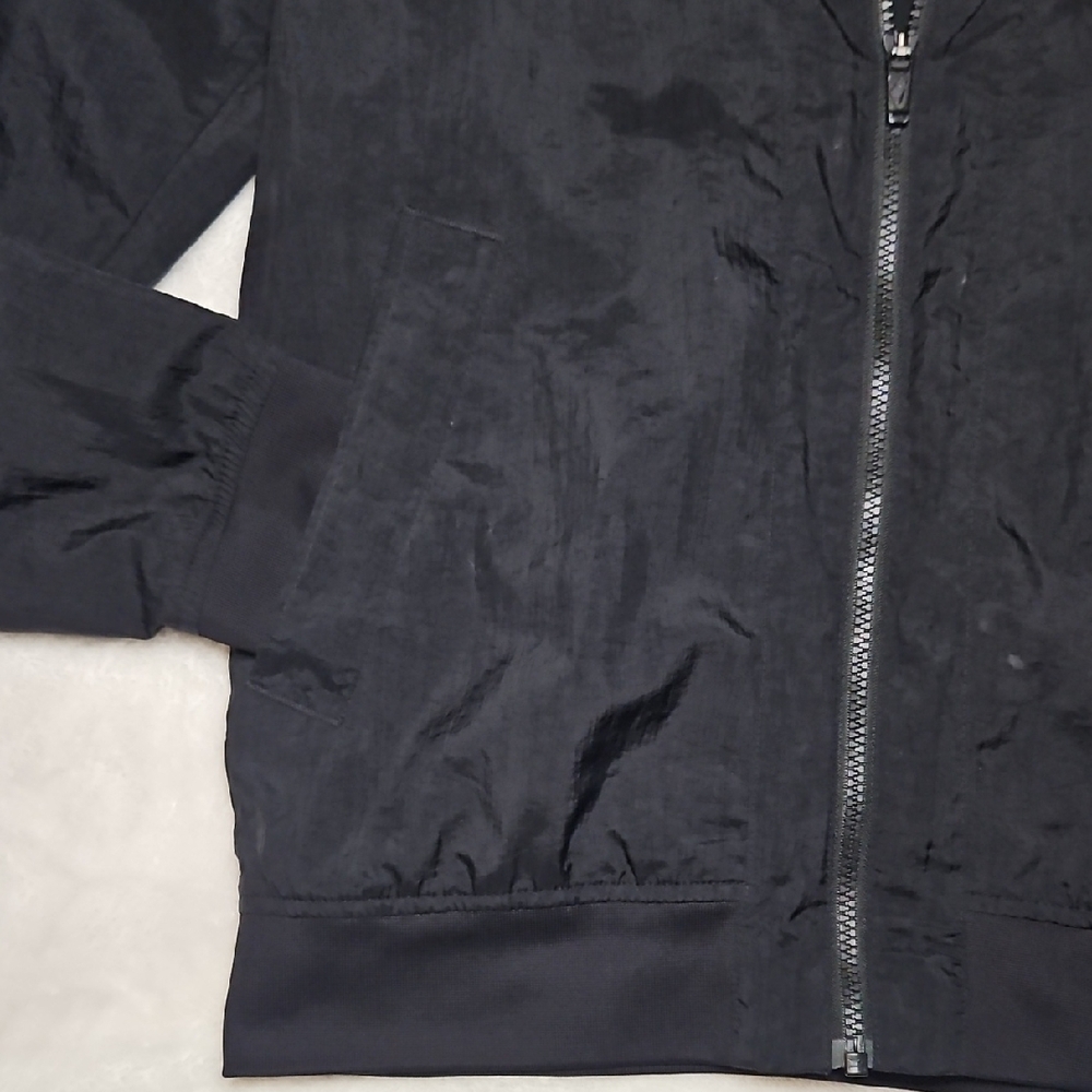 Nike Woven Bomber Jacket Black Full Zip Mens Size Small EUC - Picture 6 of 7